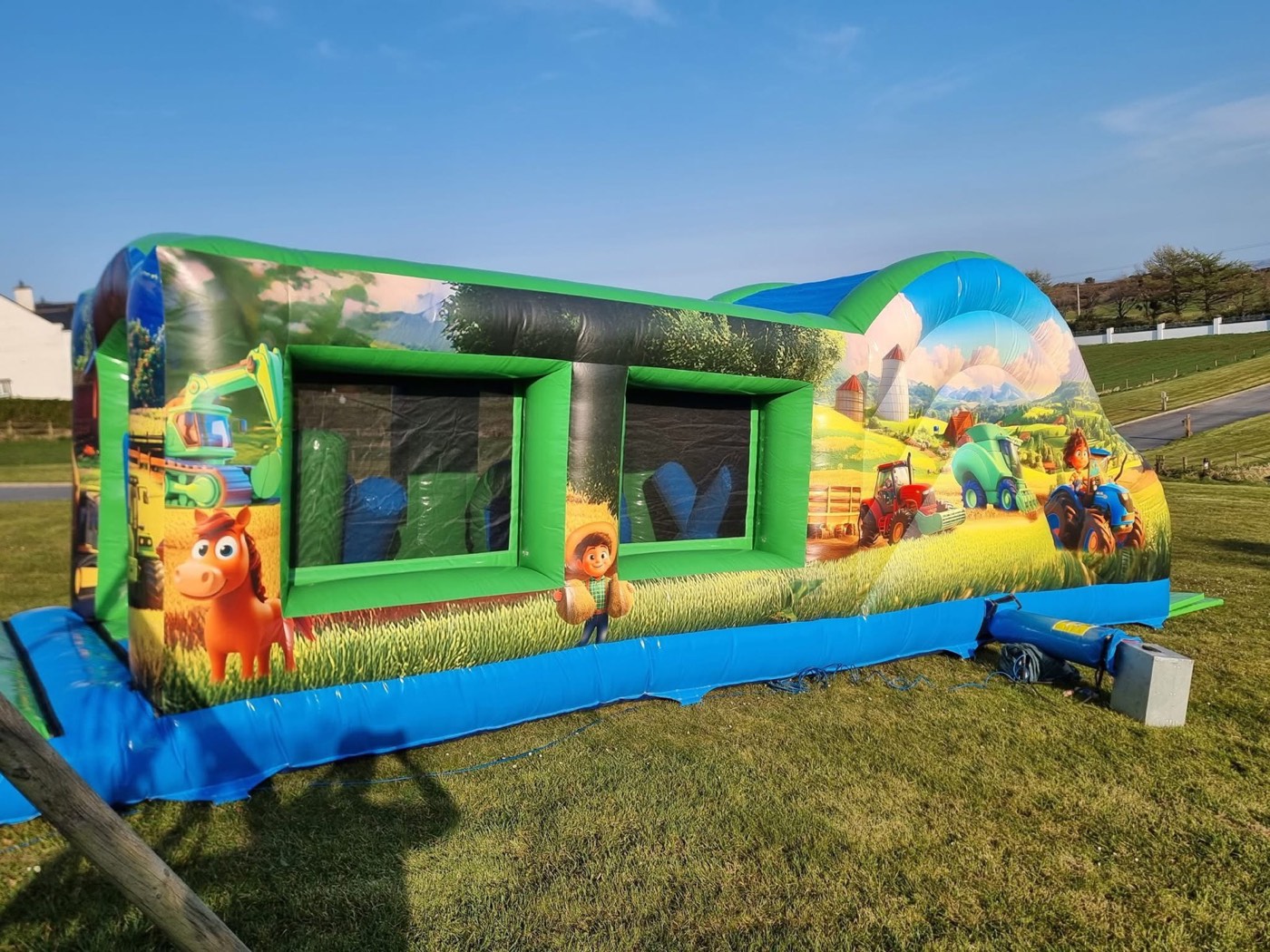 Farmyard Crawl obstacle course rental